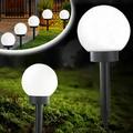 8PCS Solar Night Lights Novelty Lighting Landscape Lights Outdoor Lighting Garden Lights Modern Lighting Solar Light Circular Ball White Led Light Courtyard Garden Outdoor Solar Light