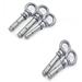 Eye Bolt 304 Stainless Steel Sleeve Anchor Concrete Expansion Eye Bolt Installation Artifact Hook Long Universal Ring Expansion Screw Screw Eyes (Color : M6 80mm Size : Pack of 5 Pieces)