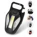 2000LM Rechargeable Key Chain Flashlights Portable Mini Light Magnetic Work Light 3 Modes with Folding Bracket for Walking Camping Repairing Christmas Gift Black