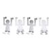 4 Pcs Door Back Hangers Kitchen Cabinet Hooks for Hanging Utility Coat Hat Rack Gadgets