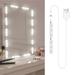 Dazzduo Lamp string Mirror 6LEDs Dimmable Touch Vanity Mirror Cable LED Mirror USB Cable LED Makeup Mirror 6LEDs LED Makeup Mirror Mirror LED Mirror Mirror USB Dimmable Touch Vanity