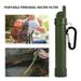 AMERTEER Portable Water Purifier Water Filter Straw Outdoor Survival Water Purification Straw for Camping Hiking Travel Emergency Gear