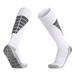 Soccer Socks Anti Slip Grip Socks Multi-Sport Compression Knee High Crew Socks for Adult & Children White(1 Pack)