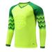 iiniim Kids Padded Football Goalkeeper Shirts Soccer Jersey Goalie Athletic T-Shirt Sports Top Activewear A Fluorescent Green 9-10