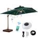 Lmueinov Outdoor Umbrella Light With Remote Control Wireless Radio Audio USB Powered Patio Umbrella Light LED Umbrella Patio Light For Beach Tent Camping