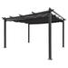 Outdoor Canopy Tent Retractable Pergola 13 x10 With Aluminium Frame Canopy Sunshelter Pergola Waterproof Rust-proof Gazebos Tent For Garden Backyard Terraces