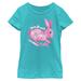Girls Youth Mad Engine Turquoise Crayola Hop Along Baby Bunny Graphic T-Shirt