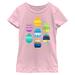 Girls Youth Mad Engine Pink Disney Princess Easter Egg Jumble Graphic T-Shirt