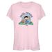 Women's Mad Engine Light Pink Paul Frank Easter Bunny Graphic T-Shirt