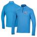 Men's Under Armour Blue Arnold Palmer Invitational T2 Green Half Moons Print Quarter-Zip Pullover Top