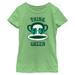 Girls Youth Mad Engine Green Paul Frank Think Monkey Head Graphic T-Shirt