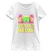 Girls Youth Mad Engine White MTV Spring Break Sunset Graphic T-Shirt