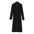 Patrizia Pepe , Coat Essential coat with belt ,Black female, Sizes: M