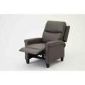 Home Detail Evan Grey Air Leather Push Back Recliner