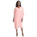 Plus Size Women's Georgette Crepe Sleeve Dress by Jessica London in Soft Blush (Size 16 W)