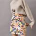 Anthropologie Skirts | Anthropologie Maeve Sigourney Mini Skirt In Novelty Print | Color: Cream/Orange | Size: 4