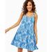 Lilly Pulitzer Dresses | Lilly Pulitzer Loro Swing Dress Large Paisley Tank Dress Ruffle Tiere | Color: Blue/White | Size: L