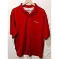 Columbia Shirts | Columbia Pfg Fishing Polo Shirt Mens Large Red Orange Short Sleeve Vented | Color: Red | Size: L