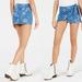 Free People Skirts | Free People Size 8 Denim Mini Wrap Skirt White Ann Reed Floral Coastal Vibes | Color: Blue/White | Size: 8