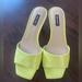 Nine West Shoes | Light Yellow Sandals Nine West | Color: Yellow | Size: 7.5