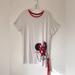 Disney Tops | Disney Minnie Mouse Knit Top Tunic Shirt Women Size Xxl | Color: Red/White | Size: Xxlj