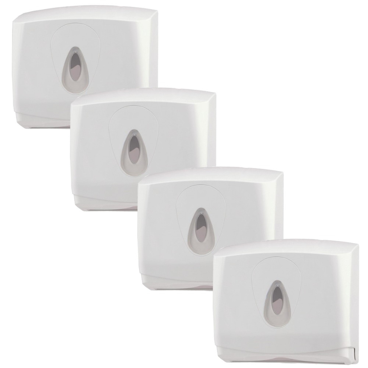 All Care 4 PlastiQline Papierhandtuchspender MINI - Kunststoff - weiß - Handtuchspender Image