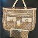 Gucci Bags | Gucci Brown Brooklyn Gg Canvas Hobo Buckle Shoulder Bag Y2k Gold Cream Monogram | Color: Brown/Cream | Size: Os