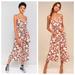 Free People Pants & Jumpsuits | Free People Hot Tropics Front Tie Floral Cropped Jumpsuit | Color: Orange/White | Size: 0