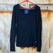 American Eagle Outfitters Sweaters | American Eagle Cable Knit Scoop Neck Federal Blue Sweater | Color: Blue | Size: Lj