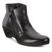 Nike Shoes | Ecco Women’s Sculptured 45 Wedge Zip Ankle Boots | Color: Black | Size: 7.5