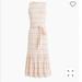 J. Crew Dresses | J Crew Striped Knit Midi Ruffle Dress | Color: Pink/White | Size: Xs