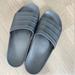 Adidas Shoes | Adidas Slip-On Slides Black Three Stripes Kids Boys Size 4/5 | Color: Black | Size: 4b