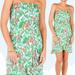 Lilly Pulitzer Dresses | Lilly Pulitzer 17176 Flor Multi Mini Bee In Your Bonnet Ruffle Strapless Dress | Color: Green/Pink | Size: Xs