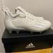 Adidas Shoes | New Adidas Adizero "Ftwr White/Ftwr White" Men's Football Cleat | Color: White | Size: 7.5