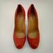 J. Crew Shoes | J.Crew Leather Italian Coral Orange Pumps Heels 7.5 | Color: Orange | Size: 7.5