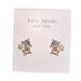 Kate Spade Jewelry | Kate Spade Nwt Victoria Cluster Gold Tone Studs With Clear Stones And Pearls | Color: Gold/White | Size: Os