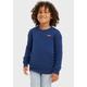 Sweatshirt LEVI'S KIDS "LOGO CREWNECK SWEATSHIRT" Gr. 4 (104), blau (estate blue) Jungen Sweatshirts