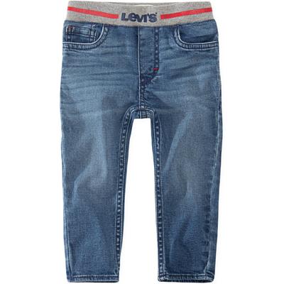 Schlupfjeans LEVI'S KIDS "PULL ON SKINNY JEANS", Jungen, Gr. 9/74, N-Gr, blau (blau used), Denim/Jeans, Obermaterial: 59% Baumwolle, 40% Viskose, 1% Elasthan, Jeans, for Baby BOYS Image