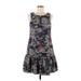 Nicole Miller New York Casual Dress - DropWaist: Gray Jacquard Dresses - New - Women's Size 6