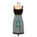 Saint Tropez West Casual Dress: Teal Dresses - Women's Size 8