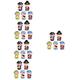 ibasenice 25 Pcs Cartoon Finger Doll Party Favors Puppet Toys Party Hand Puppet Pirate Toy Interactive Cartoon Puppet Toy Kids Bath Toys Gifts Finger Puppet Vinyl Baby Appease