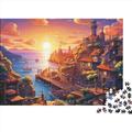 Sunset over The Harbour 1000 Piece Jigsaw Puzzles for Adults And Adolescent Teens Premium Jigsaw Puzzles for Adults Wooden Fun Gifts Puzzle Games 1000pcs (75x50cm)