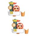 UPKOCH 2 Sets Bath Toys Water Bathtub Toy Water Spray Toy Bubble Spray Toy Wind up Walking Toys Baby Bath Toy Decorative Bath Toy Lion Bathtub Toy Kids Bath Toy Plastic Cartoon Toddler