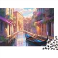 Venice Water City Jigsaw Puzzle 1000 Piece Wooden Puzzles For Adults Adolescent Gift Large Jigsaw Puzzle Family Challenging Games Entertainment Toys Christmas 1000pcs (75x50cm)