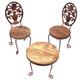 Milisten 6 Pcs Micro Landscape Decoration Terrarium Kid Furniture Mini Chairs for Crafts Desk and Chair Ornaments Stool for Desk Accessories Counter Stools Tiny Wooden Small Table Miniature