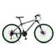 TiLLOw Man AND Woman Mountain Bike 700C Wheels 21 Speed Adult Bike Shock Absorbing Front Fork Hard Tail Mountain Bike Leisure Bicycle School Bike (Color : Black green, Size : 26-IN_SPOKED HUB)