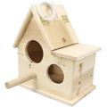 YIHANSS Fine Bird Flight Cage Bird Carrier Nest Box Wooden House Bird Breeding Box Parrot Box Matching Box Bird House for The Breeding of Xuanfeng Canary Love Birds Cockatiel Cage