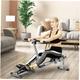 [Foldable] Air Resistance Rowing Machine - Adjustable Resistance Rower for Indoor Aerobic Fitness with Calorie Counter - Space-Saving Foldable Design-size1