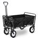 Flieks Handcart Foldable Hand Trolley Folding Garden Trolley 360 Degree Rotatable Picnic Trolley Beach Trolley Load Capacity up to 150 kg