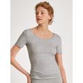 Unterhemd CALIDA "Natural Comfort" Gr. L (48/50), N-Gr, grau (grey melange) Damen Unterhemden Damenwäsche